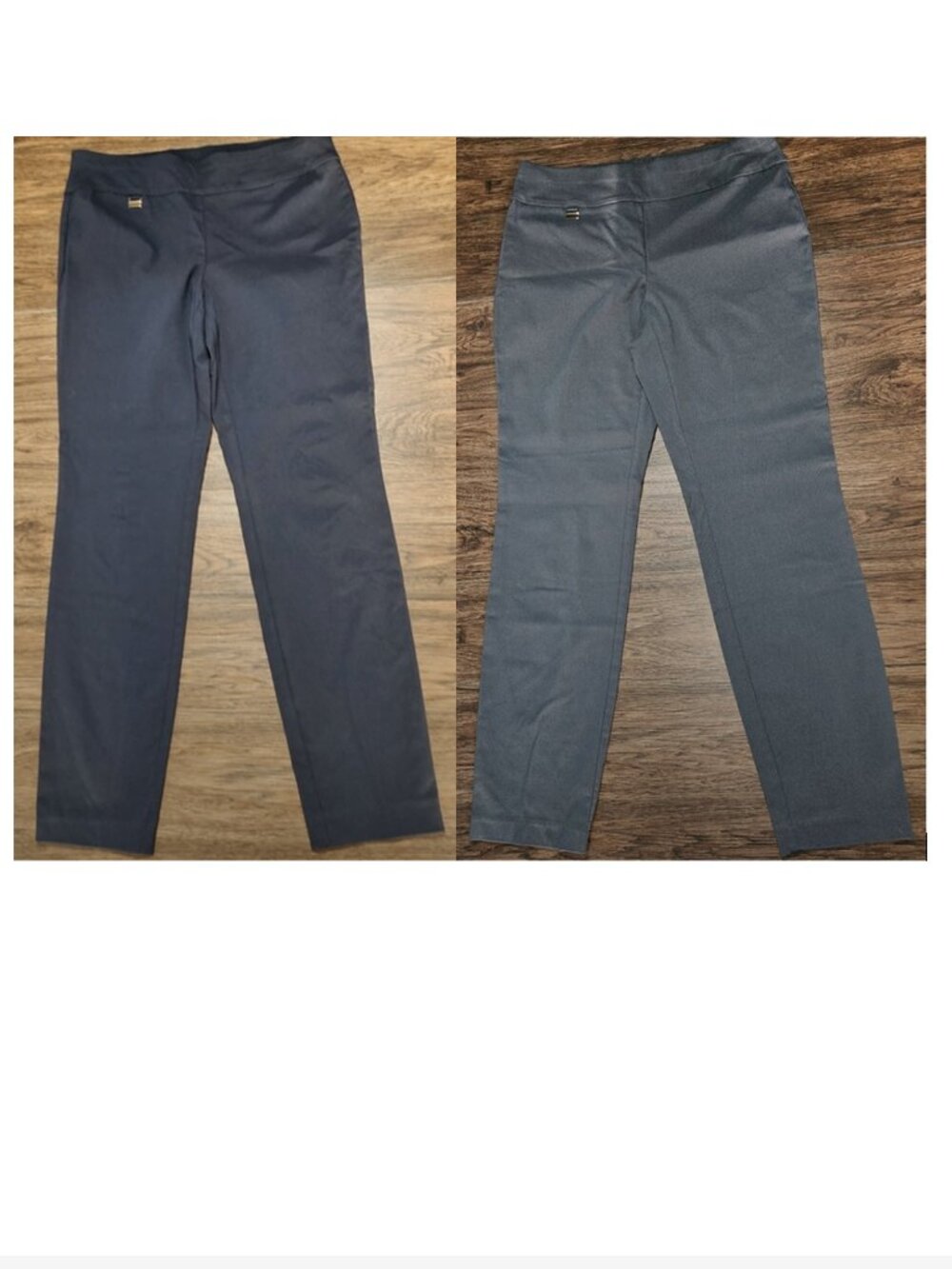 Trouser Bundle Of 2 Alfani Size 12 Pants Navy & Gray Slim Straight Trousers